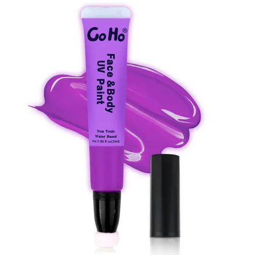 Miniatura 20 de Go Ho Barra de pintura facial verde claro, accesorios verdes, pintura corporal crema a base de agua, lavable, altamente pigmentada, suave y segura
