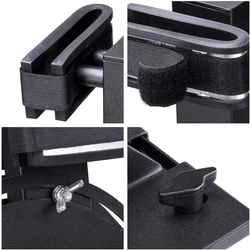 Miniatura 2 de Carrito de golf universal y soporte para pistola de pie ajustable UTV, soporte vertical de dos pistolas