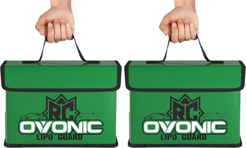 Miniatura 9 de OVONIC Lipo Safe Bag Bolsa ignífuga a prueba de explosiones, gran capacidad para carga y almacenamiento de batería Lipo