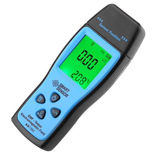 Miniatura 7 de Medidor EMF, Fydun AS1392 Mini pantalla LCD Detector de radiación electromagnética de mano