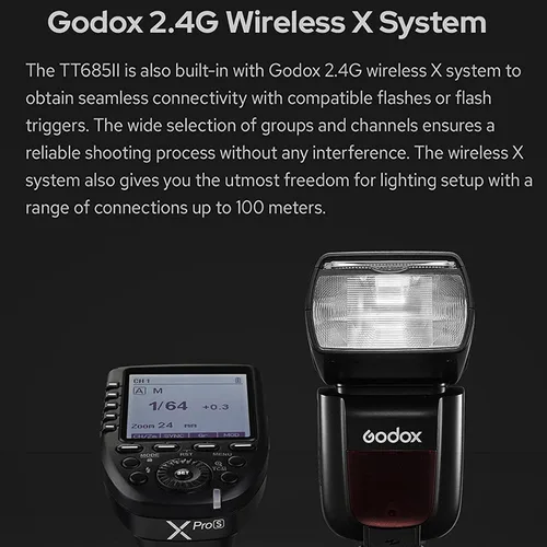 Miniatura 7 de Godox TT685II-N TT685IIN Flash de cámara para Nikon Flash Speedlight, 2.4G TTL GN60 HSS 1/8000S Godox Flash para Nikon, tiempo de reciclaje