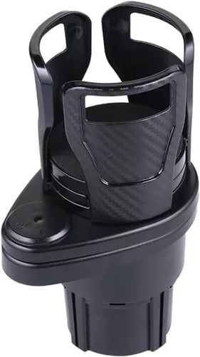 Miniatura 9 de Car Cup Holder Expander Adapter 2 in 1 Multifunctional 2 Cup Mount Extender 360 Rotating Bottles Drink Holder Car Gadget