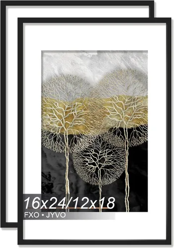 Miniatura 46 de Fxojyvo Marco de Fotos de 4x6, Muestra Foto de 3.5x5 con Paspartú o 4 x 6 Sin Paspartú, Liviano y de Alta Transparencia Marco de 4 por 6 para Pared