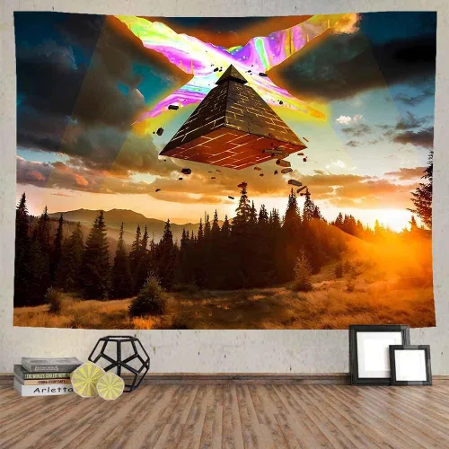Miniatura 9 de Ine Ive Tapiz de naturaleza del bosque, Gravity Falls Tapiz de dibujos animados 40x30 pulgadas Fantasía Naturaleza Paisaje Decoración de pared