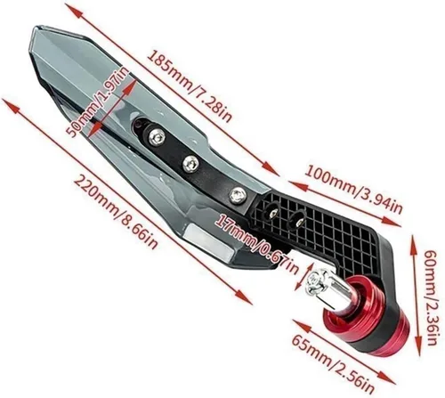 Miniatura 6 de Protector de mano para motocicleta Benelli TRK502 TRK 502 521 502X 2005-2019 2020 2021 Protector de mano protector de parabrisas (color negro1)