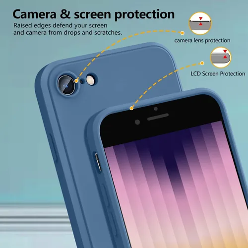Miniatura 3 de Funda compatible con Samsung Galaxy A13 5G de 6.5 pulgadas, funda protectora de cuerpo completo de silicona suave, correa de cordón para el cuello