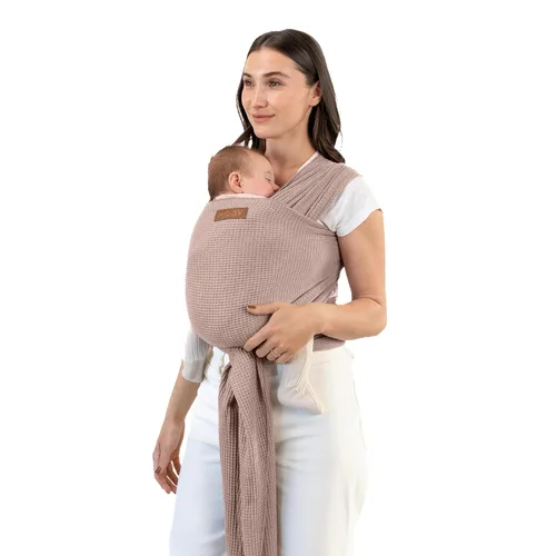 Miniatura 12 de Porta bebé Moby Baby Wrap para recién nacidos a niños pequeños (8-15kg), porta bebé en cabestrillo, diseño ultra ligero y manos libres, ajustable