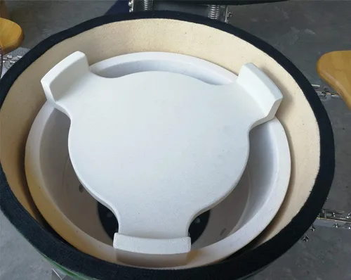 Miniatura 4 de BBQ Future Deflector de calor para huevos verdes grandes, accesorios para colocar platos, piedra para ahumar, piedra de pizza para parrilla grande