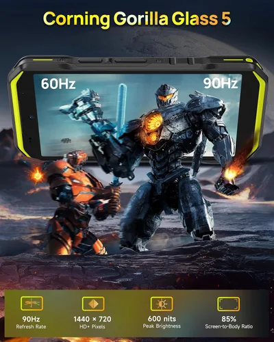 Miniatura 4 de Ulefone Armor X32 - Teléfono resistente desbloqueado, 12 GB + 128 GB MTK Helio G91, visión nocturna de 48 MP/20 MP, 5500 mAh, pantalla Corning Verde