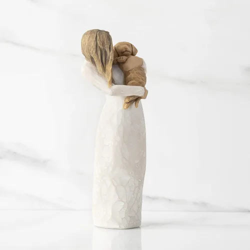 Miniatura 4 de Willow Tree Adorable You (perro dorado), Una amistad alegre, expresa la relación con un perro de compañía muy querido, figura esculpida pintada a