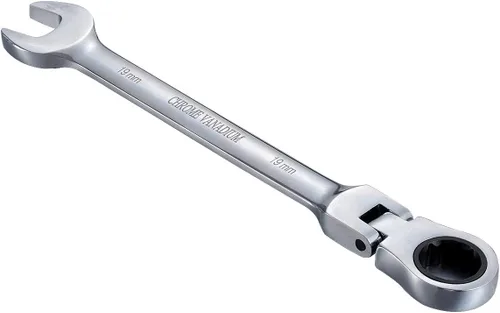 KATUR Juego de llaves de trinquete de 0.748 in, llave combinada de trinquete flexible de acero al cromo vanadio (0.748 in)