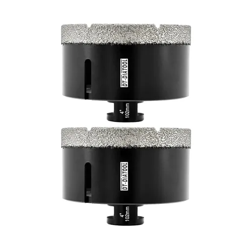 Miniatura 34 de DT-DIATOOL Broca de núcleo de diamante de 1/4 pulgada con hilo 5/8"-11 de vacío soldado para baldosas de porcelana, cerámica, gres, mármol, granito