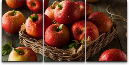 Miniatura 23 de wall26 Lienzo enmarcado para pared, juego de arte de hierbas, verduras y condimentos en madera, alimentos, fotografía cultural, realismo, paisaje