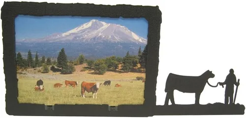 Miniatura 12 de Innovative Fabricators, Inc. American Steel Farm & Ranch - Marco de fotos, tractor de tracción en las cuatro ruedas, paisaje de 5 x 7, fabricado