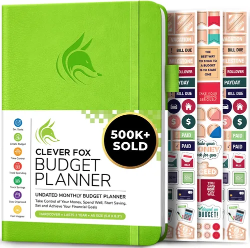 Miniatura 16 de Clever Fox Planificador de presupuesto de bolsillo, mini cuaderno de seguimiento de gastos. Organizador de presupuestos mensual, cuaderno