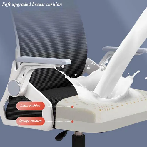 Miniatura 5 de Ergonomic Computer Desk Office Chair with Latex Cushion and Backrest - Comfortable Adjustable Gaming Chair for Work, Study and Relaxation in