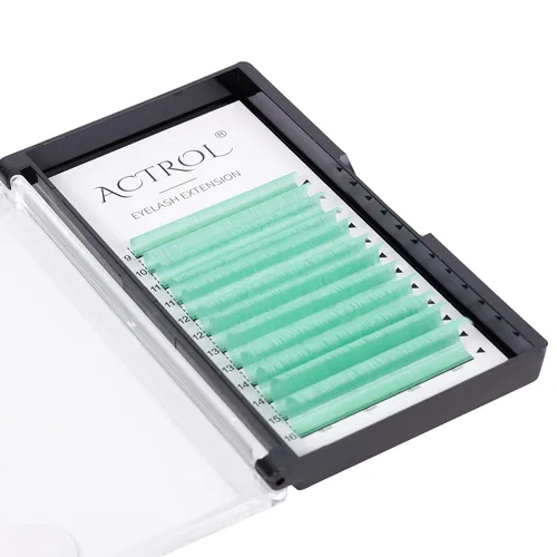 Miniatura 27 de Extensiones de pestañas de colores Easy Fan de 0.354-0.630 in, mezcla de blanco, rizo D, fácil de abanear, 0.003 in, suministros de pestañas