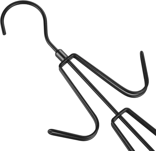 Miniatura 8 de TOPIA HANGER Organizador para colgar bolsos para armario, paquete de 2 ganchos organizadores de bolsos, ganchos de metal giratorios de 360°, estante