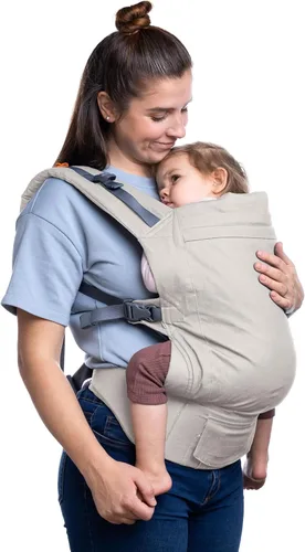 Miniatura 7 de Beco Portabebés para niños pequeños con malla 3D transpirable y asiento extra ancho, estilo mochila y transporte frontal - Mochila ligera para niños