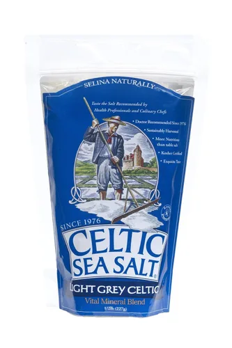 Miniatura 7 de Celtic Sea Salt Sal gruesa gris claro, 1/4 libra, 4 onzas