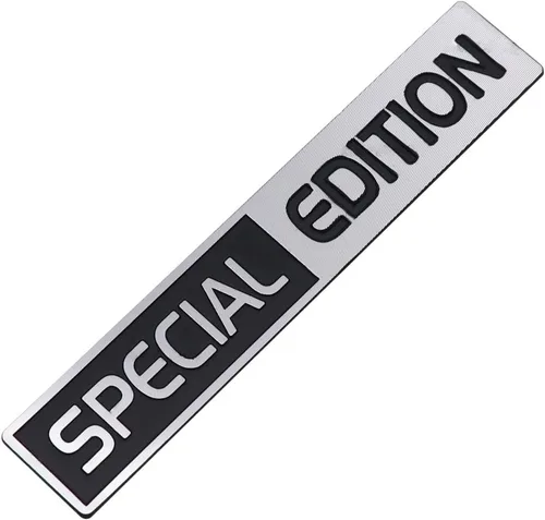 Miniatura 2 de 1 emblema de edición especial 3D Auto Racing Sport Insignia para maletero trasero calcomanía para guardabarros laterales (negro cromado)