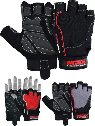 MRX - Guantes de levantamiento de pesas para hombres y mujeres, entrenamiento de gimnasio, culturismo, entrenamiento de fuerza, levantamiento de