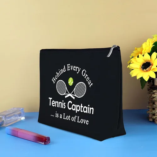 Miniatura 6 de Mikela Bolsa de cosméticos de regalo de capitán de tenis para mujer, Negro
