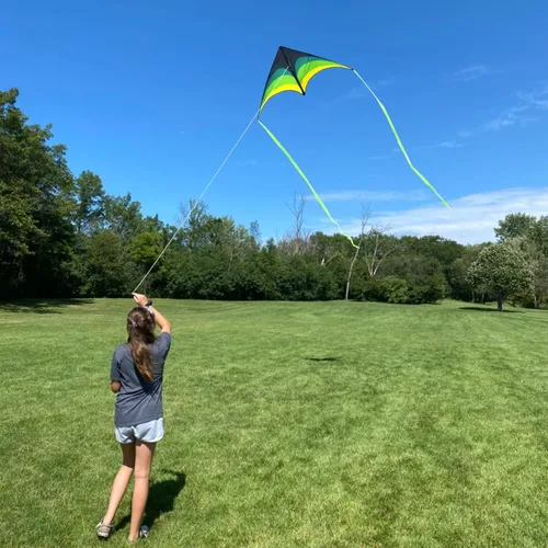 Miniatura 2 de Mint's Colorful Life - Cometa Delta para niños y adultos, cometa extremadamente fácil de volar, las mejores cometas para principiantes