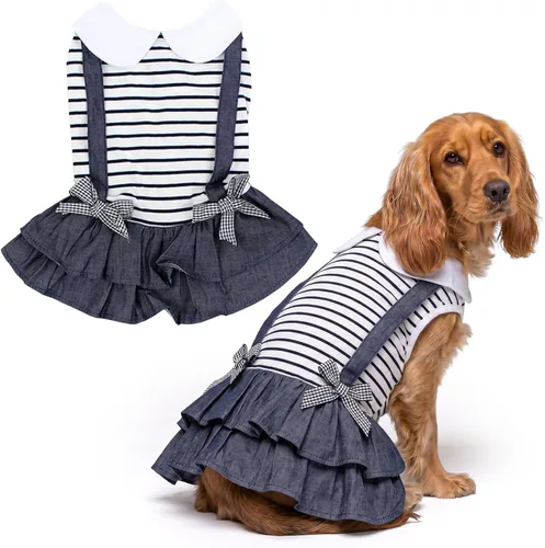 Miniatura 119 de Parisian Pet Chambray - Vestido para perro - Ligero sin mangas para perro, niña, talla XS Chambray en general