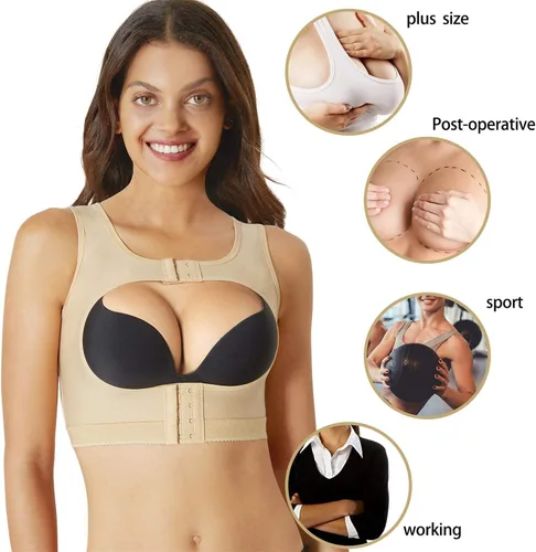 Miniatura 6 de BRABIC Sujetador push-up moldeador de postura para mujer, soporte de pecho, chaleco moldeador
