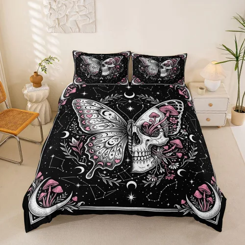 Miniatura 36 de Funda de edredón con estampado de extraterrestre, juego de ropa de cama de nave espacial para niños y niñas, decoración de habitación