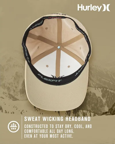 Miniatura 45 de Hurley Gorras para hombre - One & Only Flexfit Textures Cap - Sombreros ajustados para hombre, S-XL