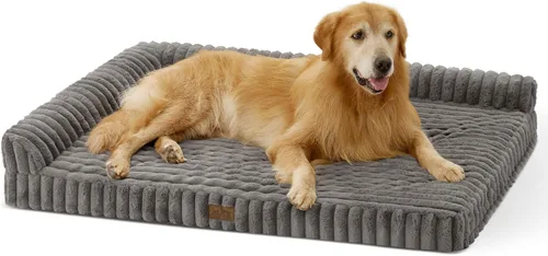 Miniatura 27 de COZY KISS Cama para perros pequeños de piel de conejo sintética, sofá ortopédico de espuma de 30 x 20 pulgadas con lados, funda extraíble lavable