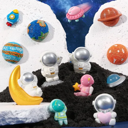 Miniatura 6 de Toylink Bombas de baño espaciales para niños con sorpresa en el interior, paquete de 8 bombas de baño de galaxia con juguetes espaciales para niños