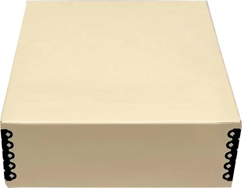 Golden State Art, Caja de almacenamiento de archivo, caja de museo frontal sin ácidos con borde de metal para almacenar obras de arte, fotos,