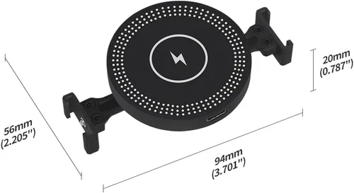 Miniatura 2 de Soporte magnético para teléfono, base de cargador de 15 W, soporte de zapata fría, agujero de 1/4 para soporte de teléfono celular, accesorios