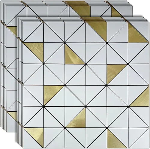 Miniatura 8 de Azulejo autoadhesivo contra salpicaduras de 10 hojas para cocina, azulejos autoadhesivos, pegar en tocadores de baño, chimenea, mesa de lavandería