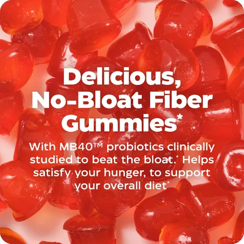 Miniatura 5 de Enzymedica Fiber+ - Gomitas prebióticas y probióticas para mujeres y hombres, salud intestinal y apoyo digestivo, 0.18 onzas de fibra y 50 mg
