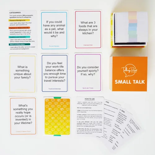Miniatura 8 de 200 Tarjetas Icebreaker de Conversación - Mejora Tu Charla Informal y Establece Conexiones Profundas - Perfecto para Fiestas, Reuniones y Más