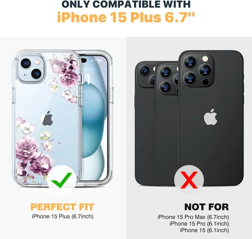 Miniatura 454 de Diaclara Funda diseñada para iPhone 16, mejorada [protección completa de la cámara], carcasa resistente de cuerpo completo con protector de pantalla