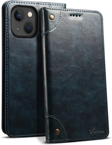 Miniatura 11 de SINIANL Funda tipo cartera compatible con iPhone 14 Plus, con función atril magnético, tarjetero de crédito para iPhone 14 Plus de 6.7 pulgadas