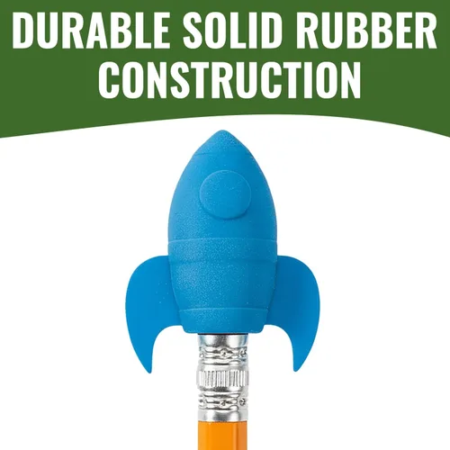 Miniatura 2 de Fun Express Rocket Ship - Gomas de borrar con parte superior de lápiz, papelería, suministros para la escuela bíblica de vacaciones VBS 2026