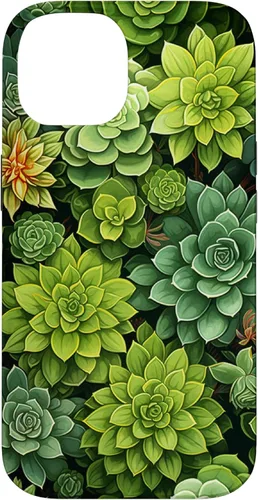 Miniatura 4 de Funda para iPhone 12 Pro Max Suculenta Plantas Botánicas Verde Floral Patrón Flor Cactus