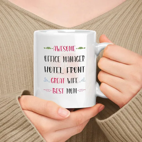 Miniatura 127 de Regalo feliz para el día de la madre para mamá Gis desarrolladora de hijo, hija o marido, regalo esposa 11 onzas, taza de cerámica blanca de 15 onzas