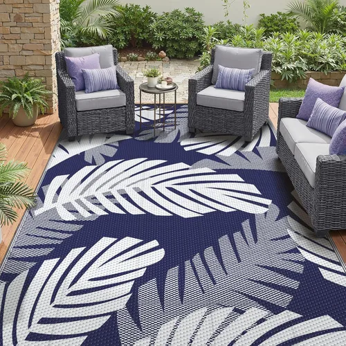 Miniatura 36 de GENIMO - Tapete reversible e impermeable para exteriores, en oferta, de paja de plástico, para áreas grandes, campamentos, RV, pícnics, terrazas