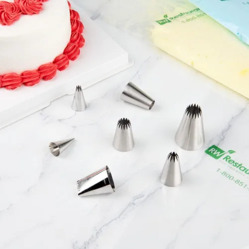 Miniatura 3 de Restaurantware Pastry Tek - Punta para decoración de 1 estrella abierta, punta de glaseado de acero inoxidable resistente a abolladuras, apta