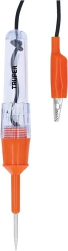 TRUPER PROCO-20 Probadores de circuito CC de 8 pulgadas con abrazadera de 3.3 pies (3.3 ft)