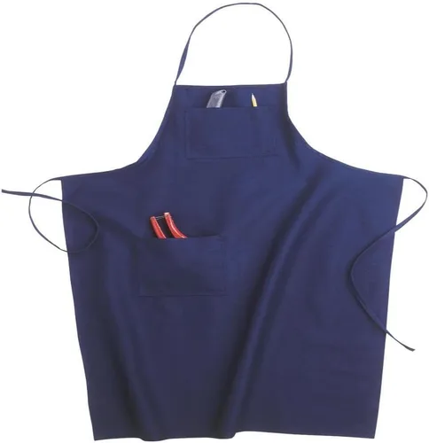 Custom Leathercraft Babero unisex para adultos, cintura Bs60 3 bolsillos delantal de trabajo de lona, azul, mediano