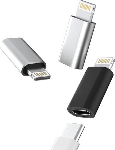 Miniatura 9 de Adaptador Lightning hembra a USB C macho cargador tipo C (paquete de 3) compatible con iPhone compatible con Samsung Galaxy Note S10 S20 S21 LG