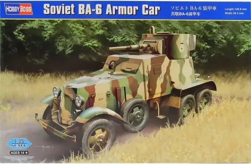 Miniatura 3 de Hobby Boss 1/35 Kit de modelo de coche de armadura soviética BA-6